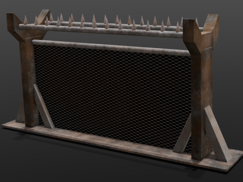 Iron Fence Modelo 3D