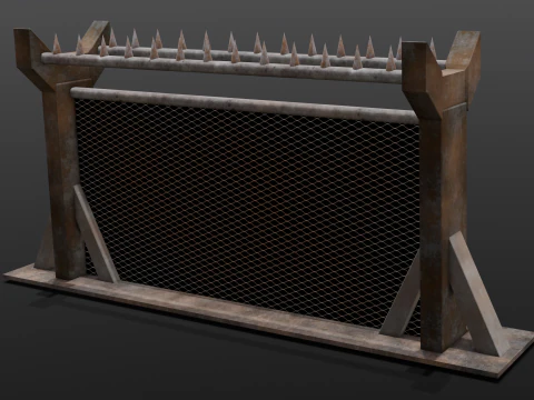 Iron Fence 3D Model