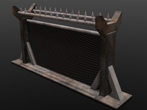 Iron Fence Modelo 3D