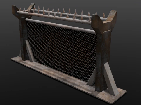 Iron Fence 3D Model
