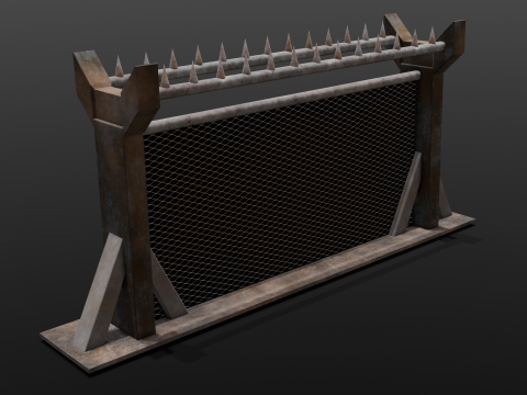 Iron Fence Modelo 3D