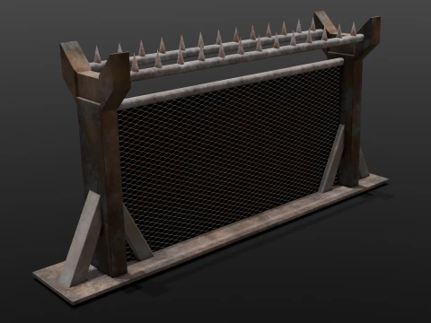 Iron Fence 3D Model