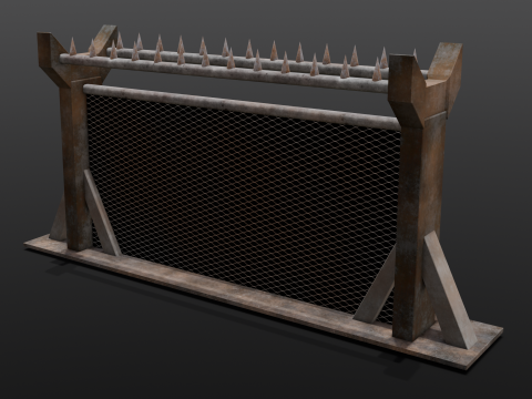 Iron Fence Modelo 3D