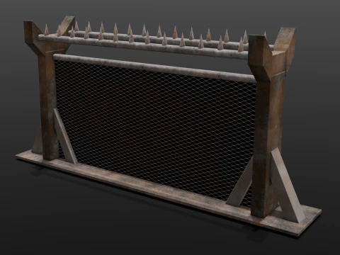 Iron Fence 3D Model