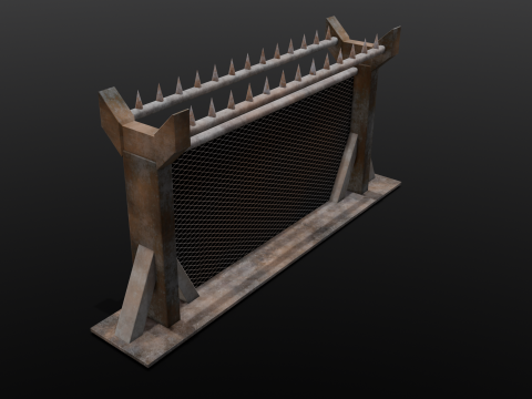 Iron Fence Modelo 3D