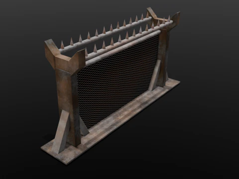 Iron Fence 3D Model
