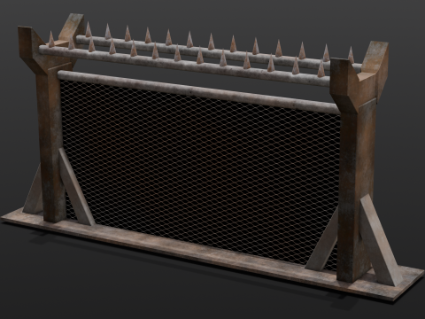 Iron Fence Modelo 3D