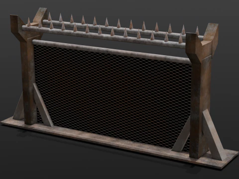 Iron Fence 3D Model