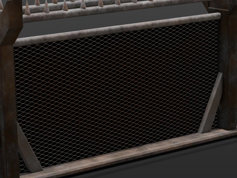 Iron Fence 3D Model