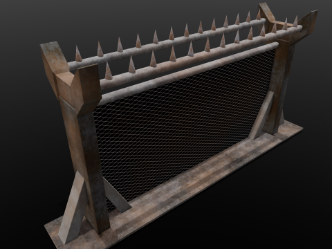 Iron Fence Modelo 3D