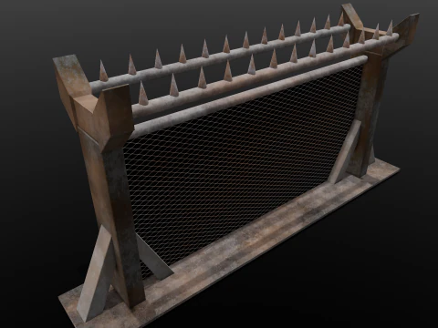 Iron Fence 3D Model