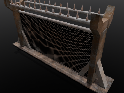 Iron Fence Modelo 3D