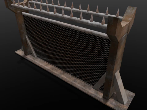 Iron Fence 3D Model