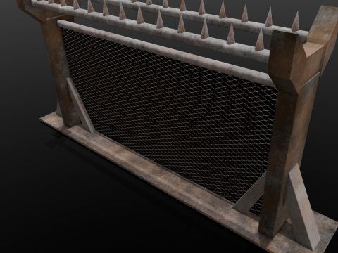Iron Fence Modelo 3D
