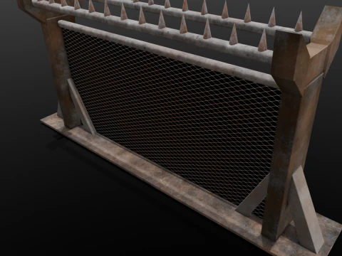 Iron Fence 3D Model