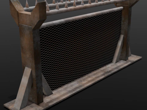 Iron Fence 3D Model