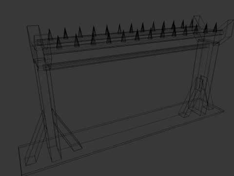 Iron Fence 3D Model