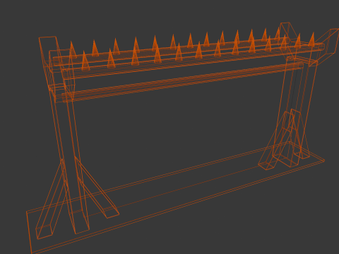 Iron Fence Modelo 3D
