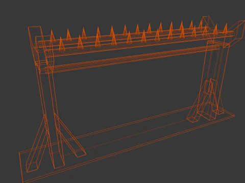 Iron Fence 3D Model