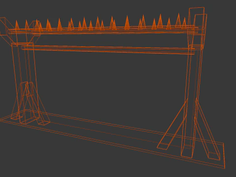 Iron Fence 3D Model