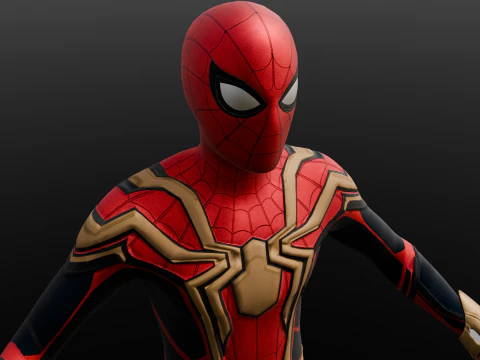 Rigged Spiderman 3D Model