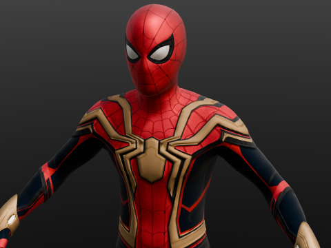 Rigged Spiderman Model 3D