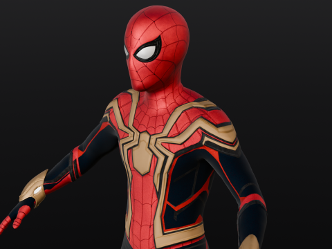 Rigged Spiderman Model 3D