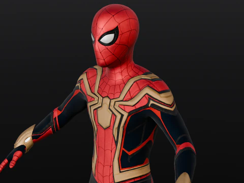 Rigged Spiderman 3D Model