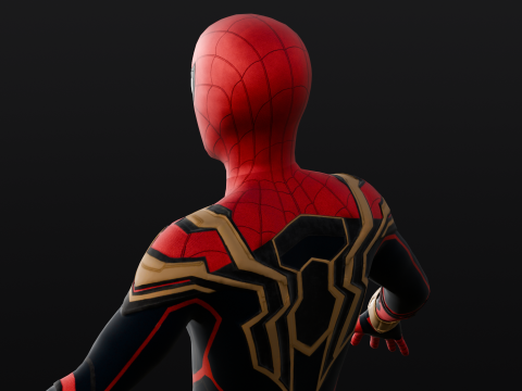 Rigged Spiderman Model 3D