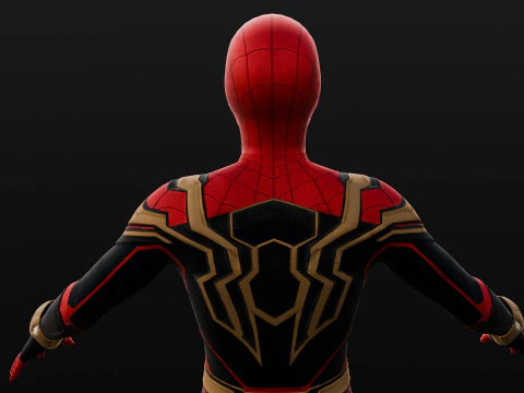 Rigged Spiderman 3D Model