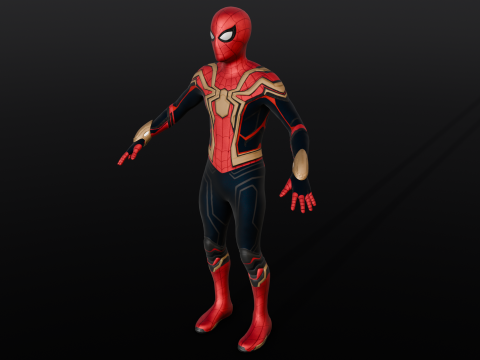Rigged Spiderman Model 3D