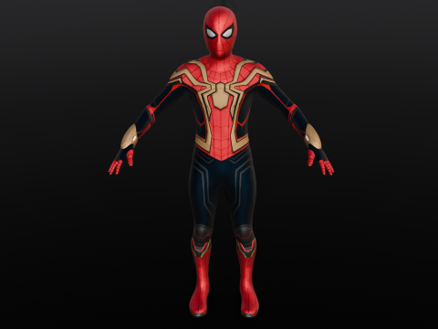 Rigged Spiderman Model 3D