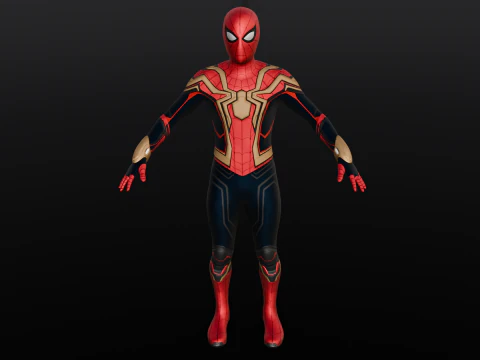 Rigged Spiderman 3D Model