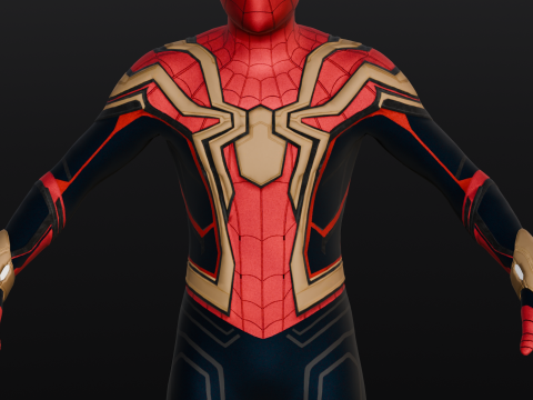Rigged Spiderman Model 3D