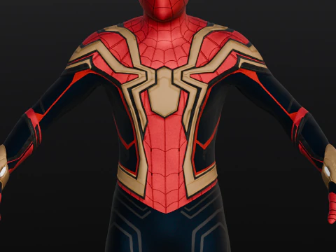 Rigged Spiderman 3D Model