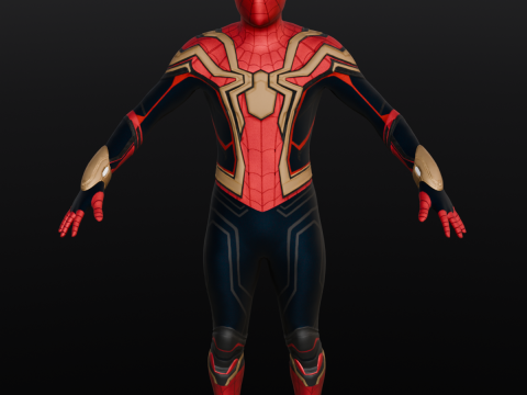 Rigged Spiderman Model 3D