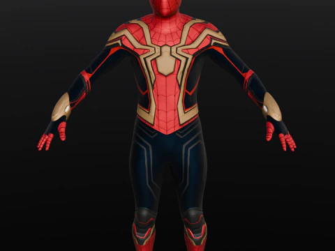 Rigged Spiderman 3D Model