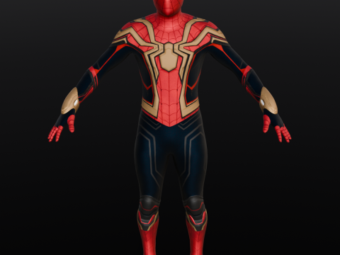 Rigged Spiderman Model 3D