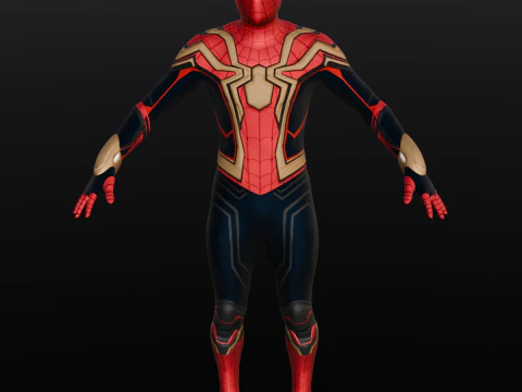 Rigged Spiderman 3D Model