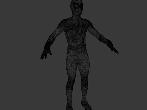 Rigged Spiderman Model 3D