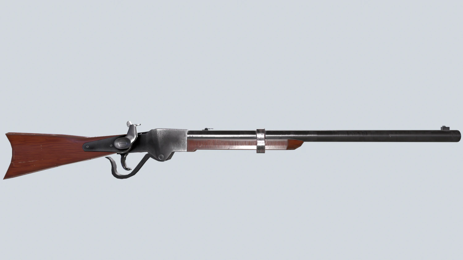 Spencer repeating rifle 3D Model .c4d .max .obj .3ds .fbx .stl .blend 