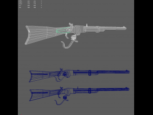 Spencer repeating rifle 3D 模型