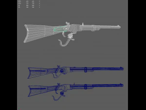 Spencer repeating rifle 3D Model