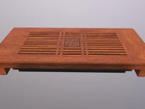 Tea board cup and teapot 3D Model