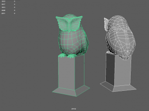 Owl statue 3D Model