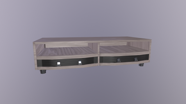TV Shelf 3D 모델 .c4d .max .obj .3ds .fbx .stl .blend 