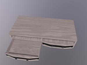 TV Shelf 3D 모델