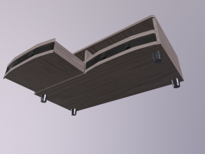 TV Shelf 3D 모델