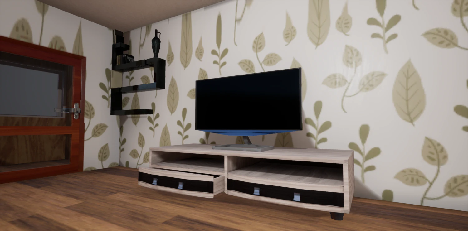 Flat screen TV 3D Model .c4d .max .obj .3ds .fbx .stl .blend