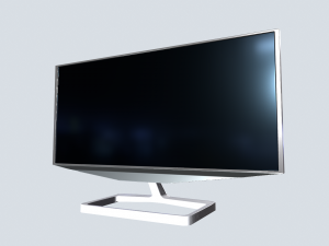 Flat screen TV 3D 模型